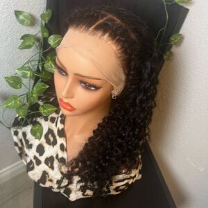Curly Black Lace Front Wig 18” HD 13*4